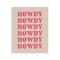 Stupell Industries Repeating Western Howdy Wall Plaque Art Design by CAD Designs